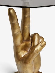 Rockett St George Gold Peace Hand Side Table - Image 6 of 6