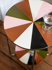 Rockett St George Gold Colour Block Side Table - Image 2 of 6