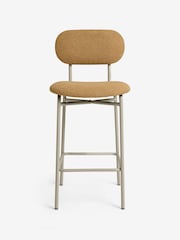 MADE.COM Caramel Pax Boucle and Ecru Legs Clemmie Bar Stool - Image 5 of 5
