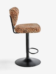 Rockett St George Leopard Love Velvet Perfect Bar Stool - Image 7 of 9