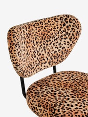 Rockett St George Leopard Love Velvet Perfect Bar Stool - Image 9 of 9