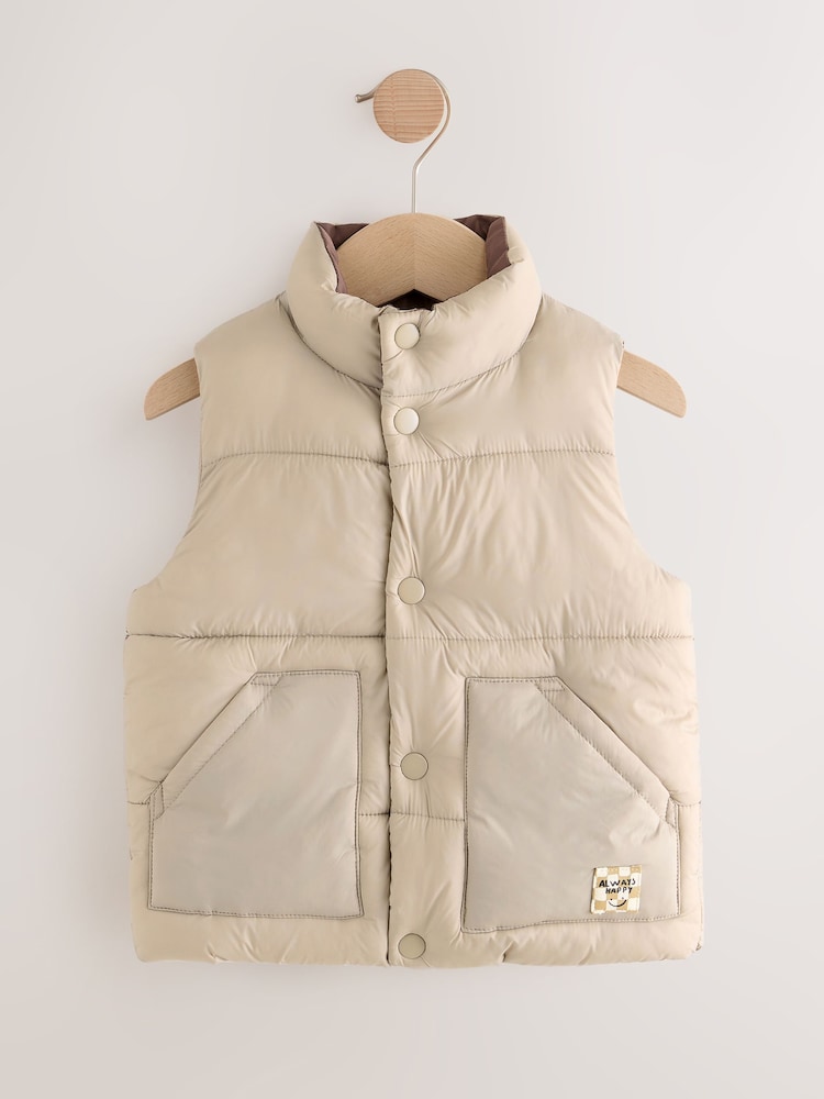 Neutral Padded Gilet (3mths-10yrs) - Image 1 of 5
