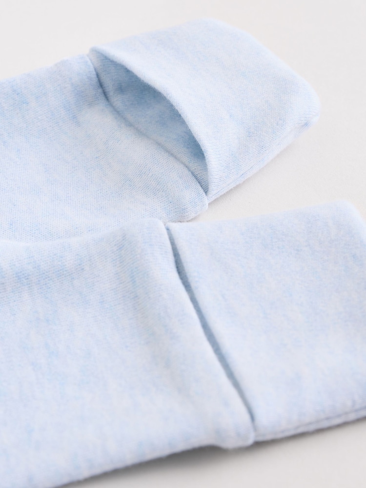 Blue/White Baby Embroidered Sleepsuits 3 Pack - Image 14 of 14