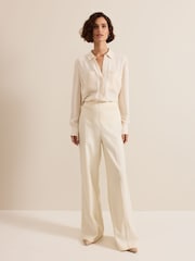 Phase Eight White Maya PU Shirt - Image 5 of 9