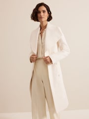 Phase Eight White Maya PU Shirt - Image 6 of 9