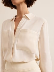 Phase Eight White Maya PU Shirt - Image 7 of 9