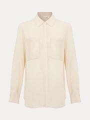 Phase Eight White Maya PU Shirt - Image 9 of 9