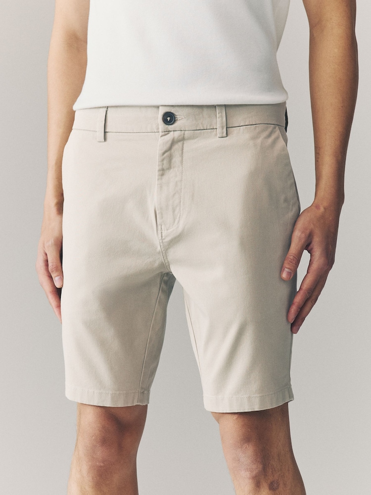Multi - Coupe fine - Lot de 4 shorts chino stretch - Image 1 of 15