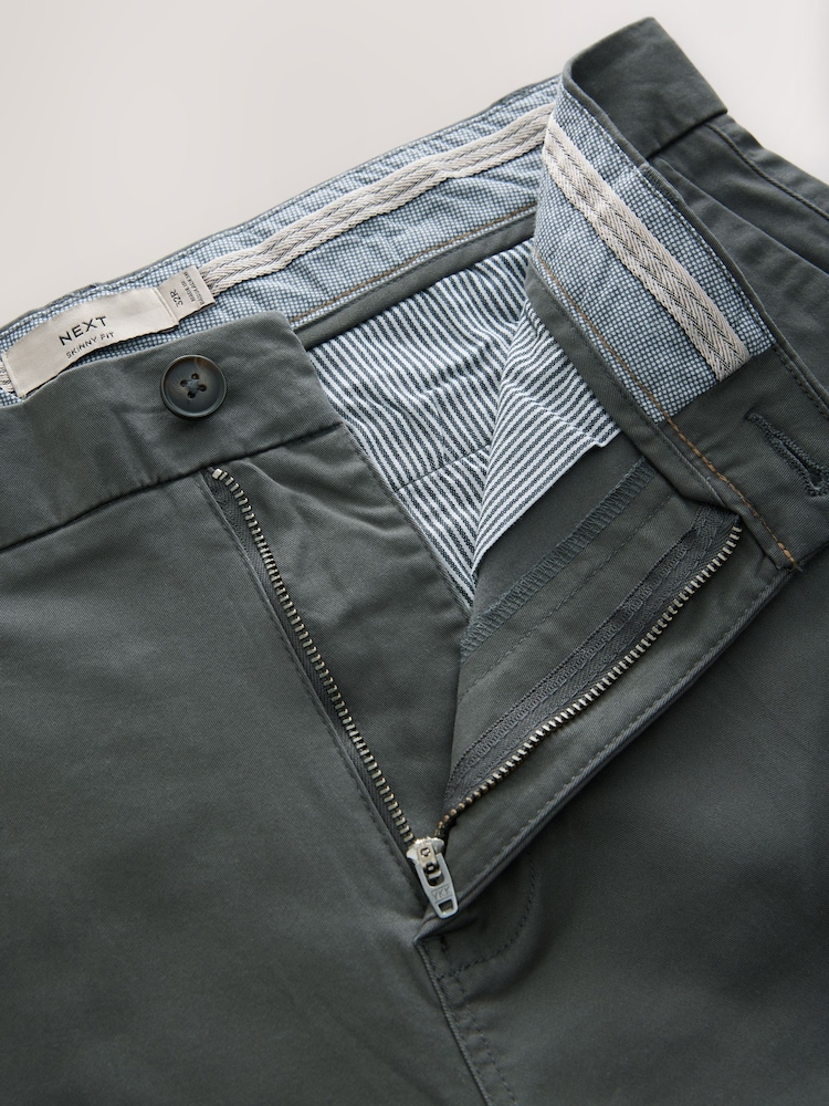 Multi - Coupe fine - Lot de 4 shorts chino stretch - Image 13 of 15