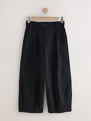 Black Elasticated Waist Barrel Leg Trousers - Image 6 of 9