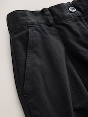 Black Elasticated Waist Barrel Leg Trousers - Image 7 of 9