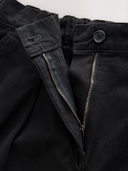 Black Elasticated Waist Barrel Leg Trousers - Image 8 of 9