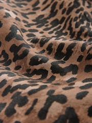 Estampa de leopardo - Calças elásticas na cintura, cano e perna - Imagem 8 de 8