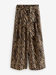 Animal Tie Waist Wide Leg Trousers - Image 1 of 3