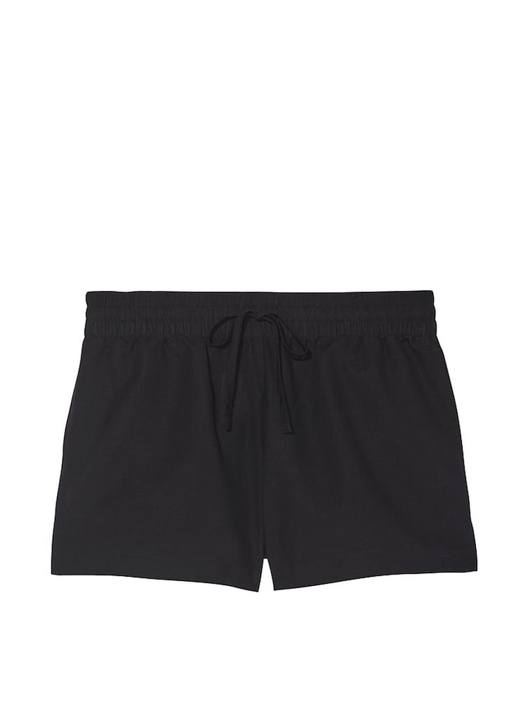 Victoria's Secret Black Linen Cover Up Shorts - Image 3 of 3