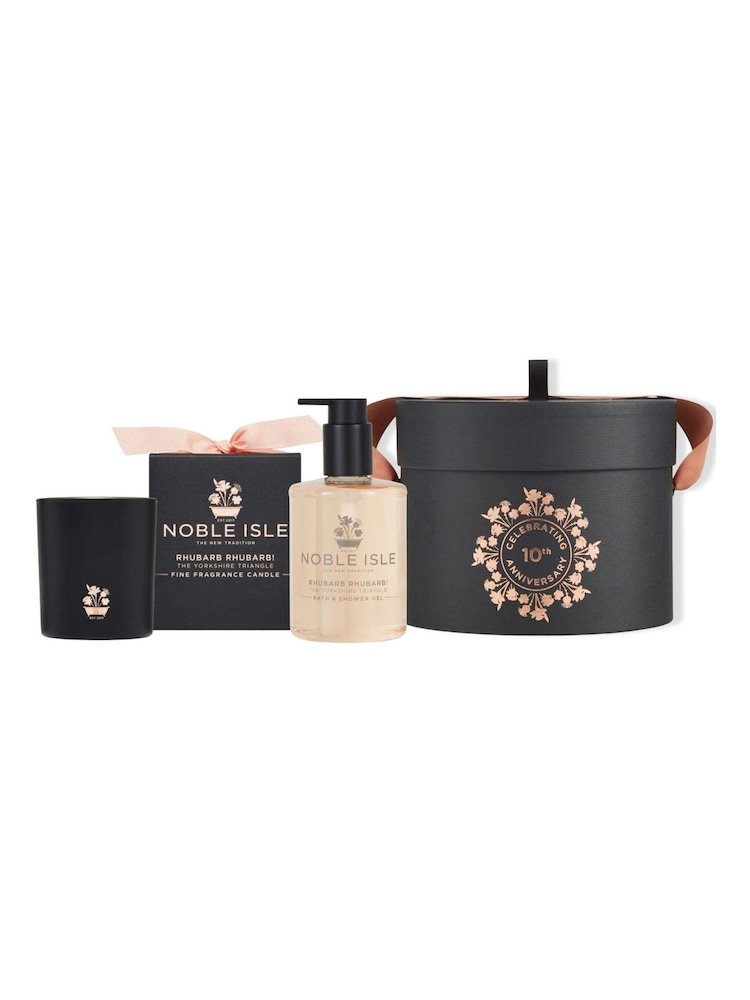 Noble Isle Rhubarb Rhubarb! Bathe By Candlelight Set - Image 1 of 1