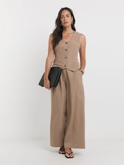 JD Williams Brown Embellished Waistcoat - Image 3 of 4