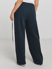 Simply Be Blue Stripe Wide Leg Joggers - Image 4 of 4
