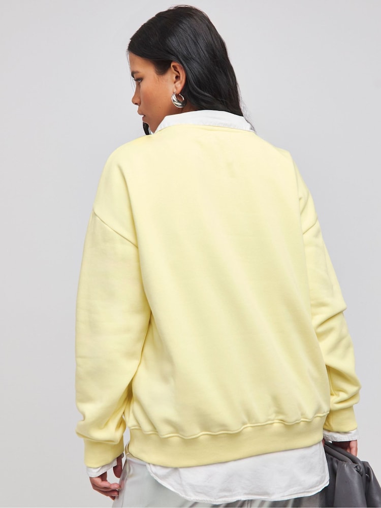 Simply Be Yellow San Diego Slogan Sweater - Image 2 of 4