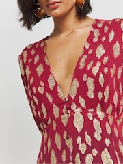 Simply Be Ombre Jacquard Maxi Dress - Image 4 of 4
