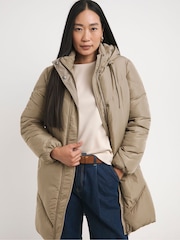 JD Williams Beige Mid Length Coat - Image 1 of 4