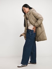 JD Williams Beige Mid Length Coat - Image 3 of 4