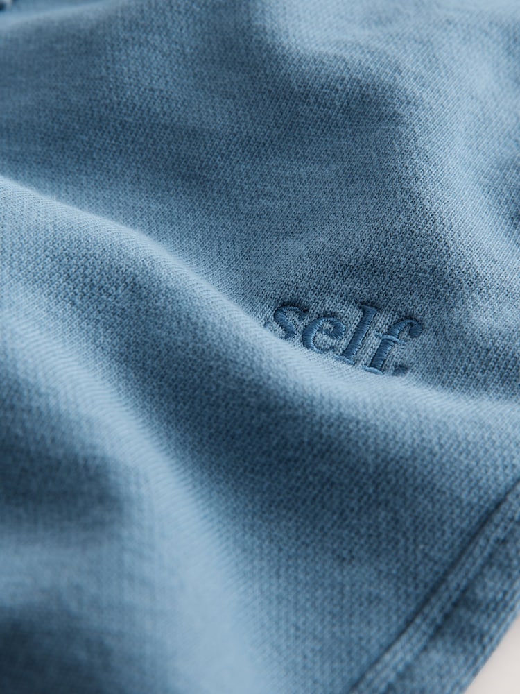 self. Blue Lightweight Sweat Shorts - Image 10 of 10