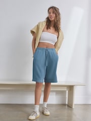 self. Blue Lightweight Sweat Shorts - Image 3 of 10
