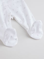 Weiß - Baby Popper Sleepsuits 4 Pack (0-2yrs) - Bild 13 von 13