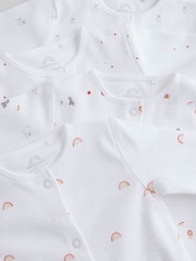 Weiß - Baby Popper Sleepsuits 4 Pack (0-2yrs) - Bild 9 von 13