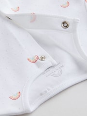 White 7 Pack Baby Popper Sleepsuits 4 Pack (0-2yrs) - Image 13 of 16