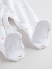 White 7 Pack Baby Popper Sleepsuits 4 Pack (0-2yrs) - Image 16 of 16