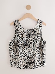 Grey Leopard Print Vest Top - Image 5 of 7