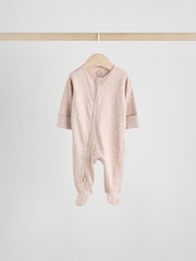Neutral Baby Two Way Zip Sleepsuits 4 Pack (0-2yrs) - Image 10 of 17