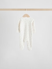 Neutral Baby Two Way Zip Sleepsuits 4 Pack (0-2yrs) - Image 4 of 17