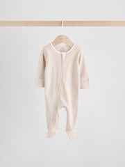 Neutral Baby Two Way Zip Sleepsuits 4 Pack (0-2yrs) - Image 5 of 17