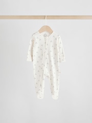Neutral Baby Two Way Zip Sleepsuits 4 Pack (0-2yrs) - Image 8 of 17