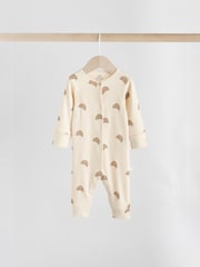 Neutral Baby Breakfast Footless Sleepsuits 3 Pack (0mths-3yrs) - Image 3 of 10