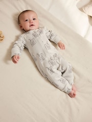 Neutral Baby Breakfast Footless Sleepsuits 3 Pack (0mths-3yrs) - Image 8 of 10
