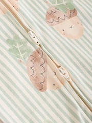 Cream Baby Two Way Zip Footless Sleepsuits 3 Pack (0mths-3yrs) - Image 10 of 12
