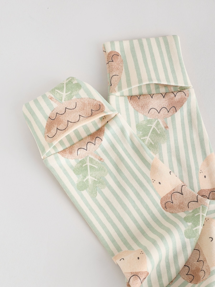 Cream Baby Two Way Zip Footless Sleepsuits 3 Pack (0mths-3yrs) - Image 12 of 12