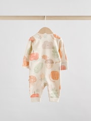 Cream Baby Two Way Zip Footless Sleepsuits 3 Pack (0mths-3yrs) - Image 4 of 12