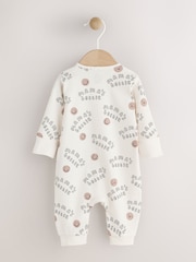 Cream Baby Family Two Way Zip Footless Sleepsuit (0-18mths) - Image 2 of 7