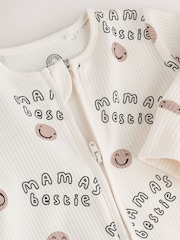 Cream Baby Family Two Way Zip Footless Sleepsuit (0-18mths) - Image 4 of 7