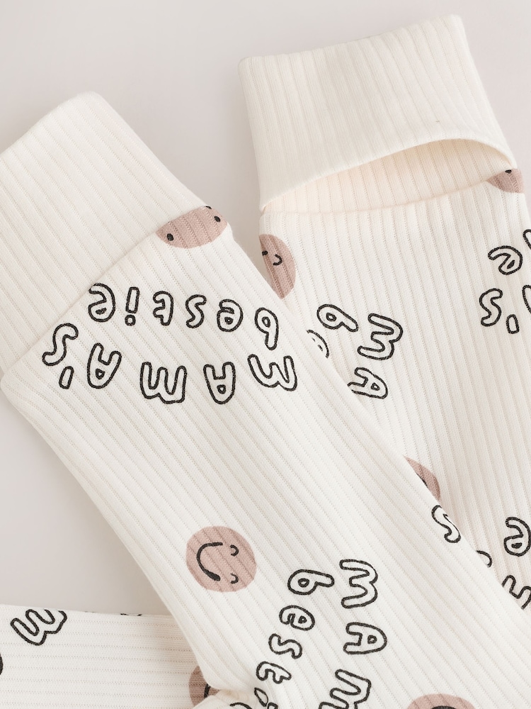 Cream Baby Family Two Way Zip Footless Sleepsuit (0-18mths) - Image 7 of 7