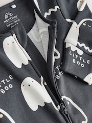Black Baby Halloween Ghost Two Way Zip Sleepsuit (0mths-2yrs) - Image 5 of 8