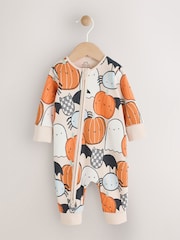 Orange Baby Halloween Two Way Zip Sleepsuit (0mths-3yrs) - Image 1 of 7