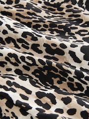 Grey Leopard Print Drawstring Shorts - Image 6 of 7