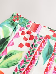 Leuchtend mehrfarbig - Kew Collection Wide Leg 100% Cotton Trousers - Bild 3 von 3