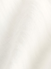 White Wide Leg Embossed Trousers - Image 8 of 8